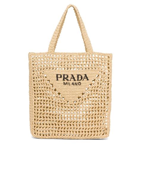 prada bolso rafia|Bolso de rafia Negro .